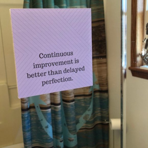 Mirror Motivation Window Clings Motivational Quote - Picture 1 of 7